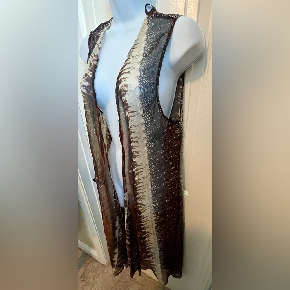 Band of Gypsies Sheer Kimono In Gorgeous Autumn Colors, Size S/M